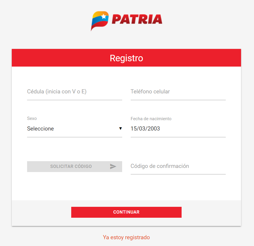 Registro Patria.org.ve